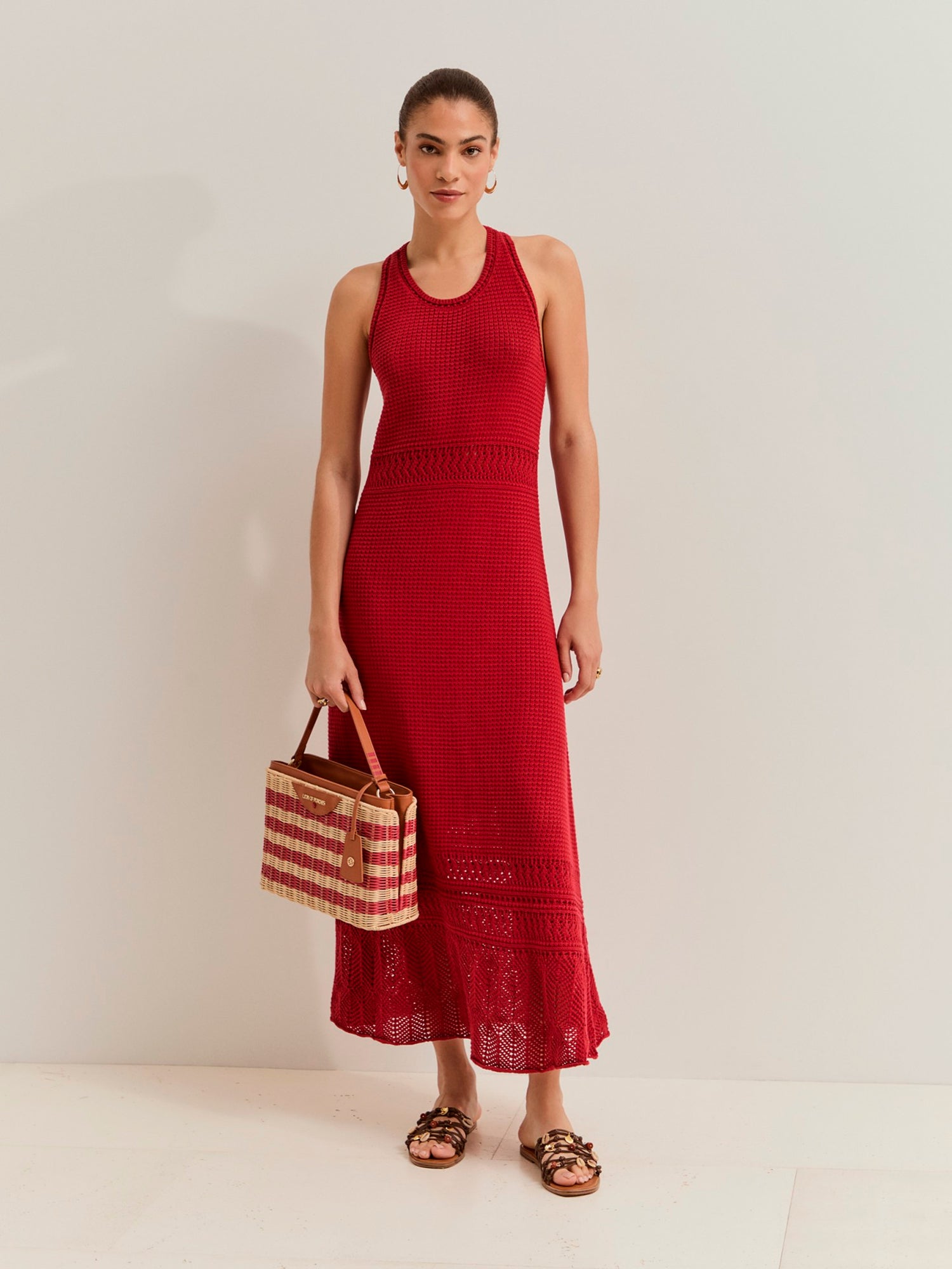 Vestido comprido tricotado