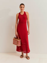 Vestido comprido tricotado