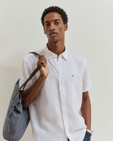 Camisa Regular Fit Linho Manga Curta