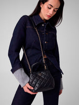 Carteira mini satchel acolchoada Juliet