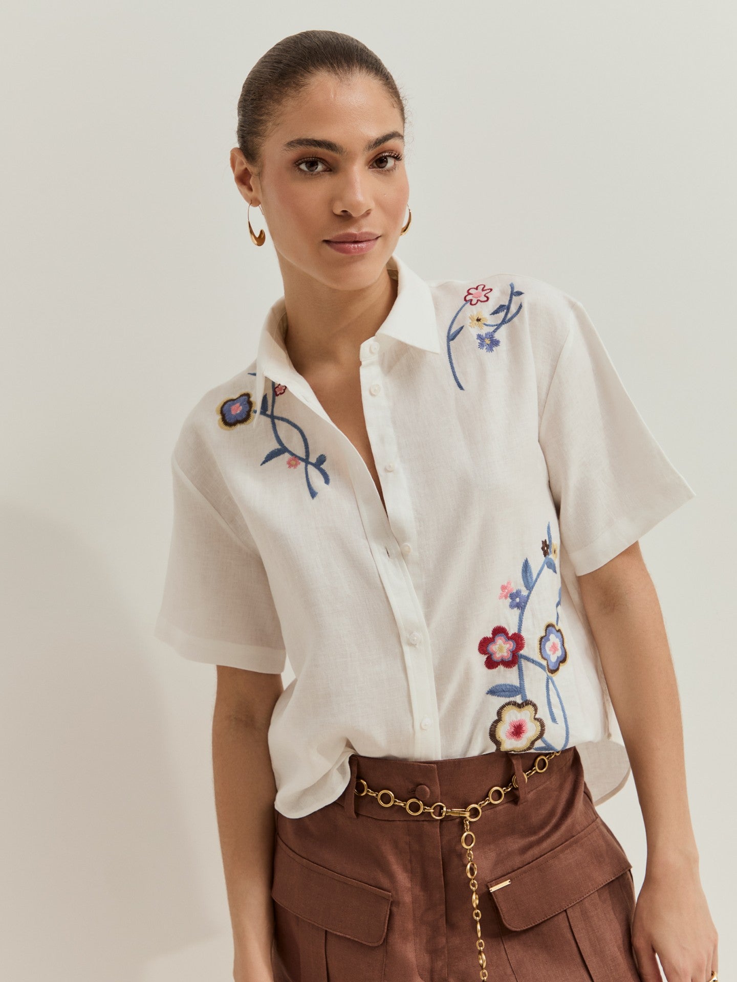 Camisa Estampada Mulher