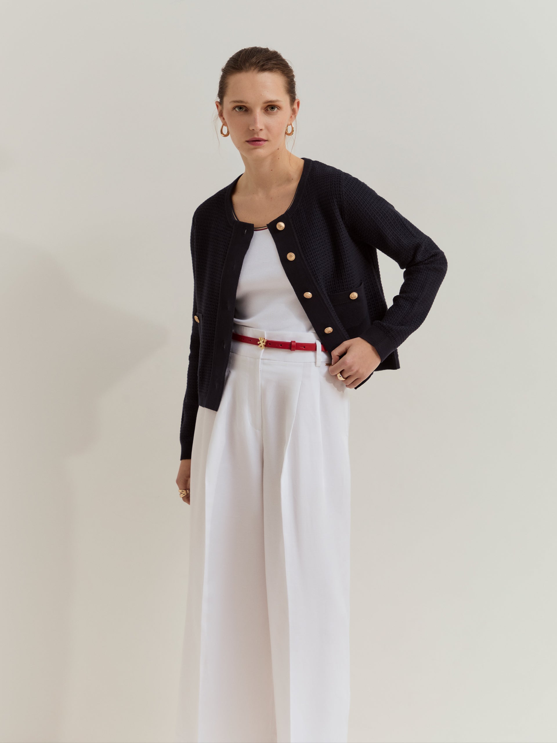 Casaco Curto de Malha