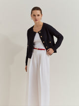 Casaco Curto de Malha