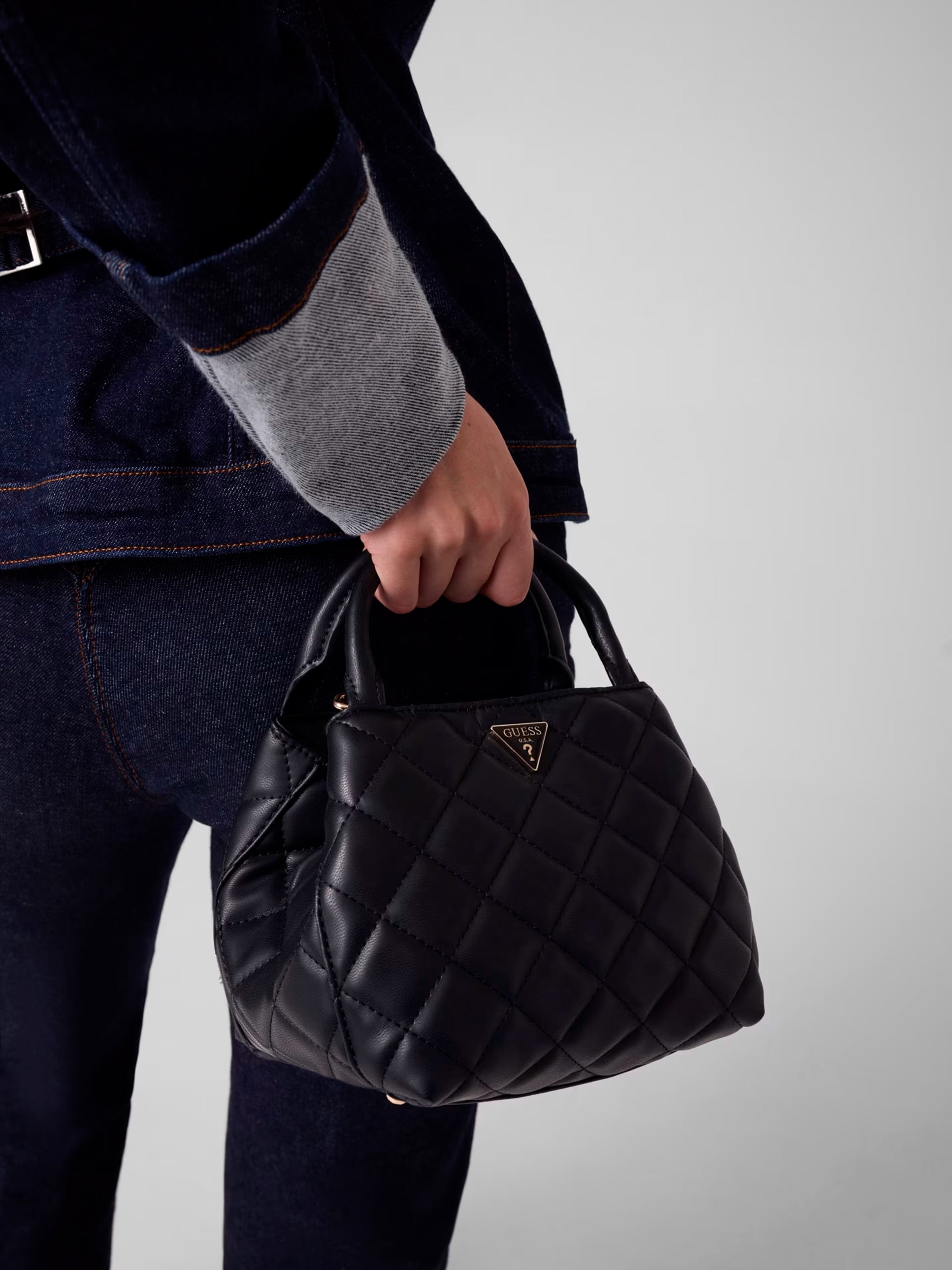Carteira mini satchel acolchoada Juliet