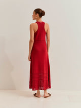 Vestido comprido tricotado
