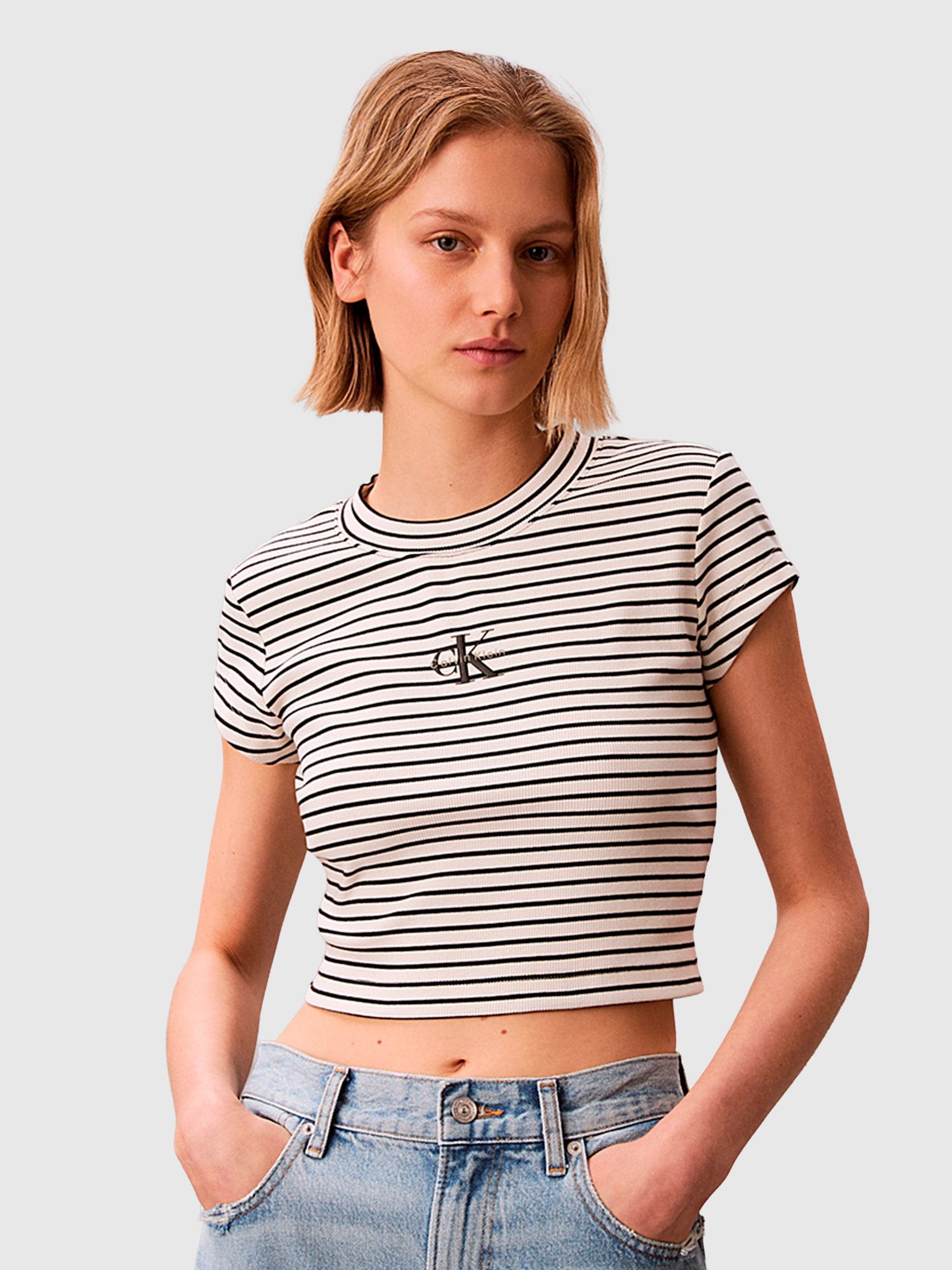 32255 - STRIPED_MONOLOGO_BABY_RIB_TEE