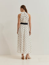 30743 - Vestido_Comprido_às_Bolinhas_com_Cinto