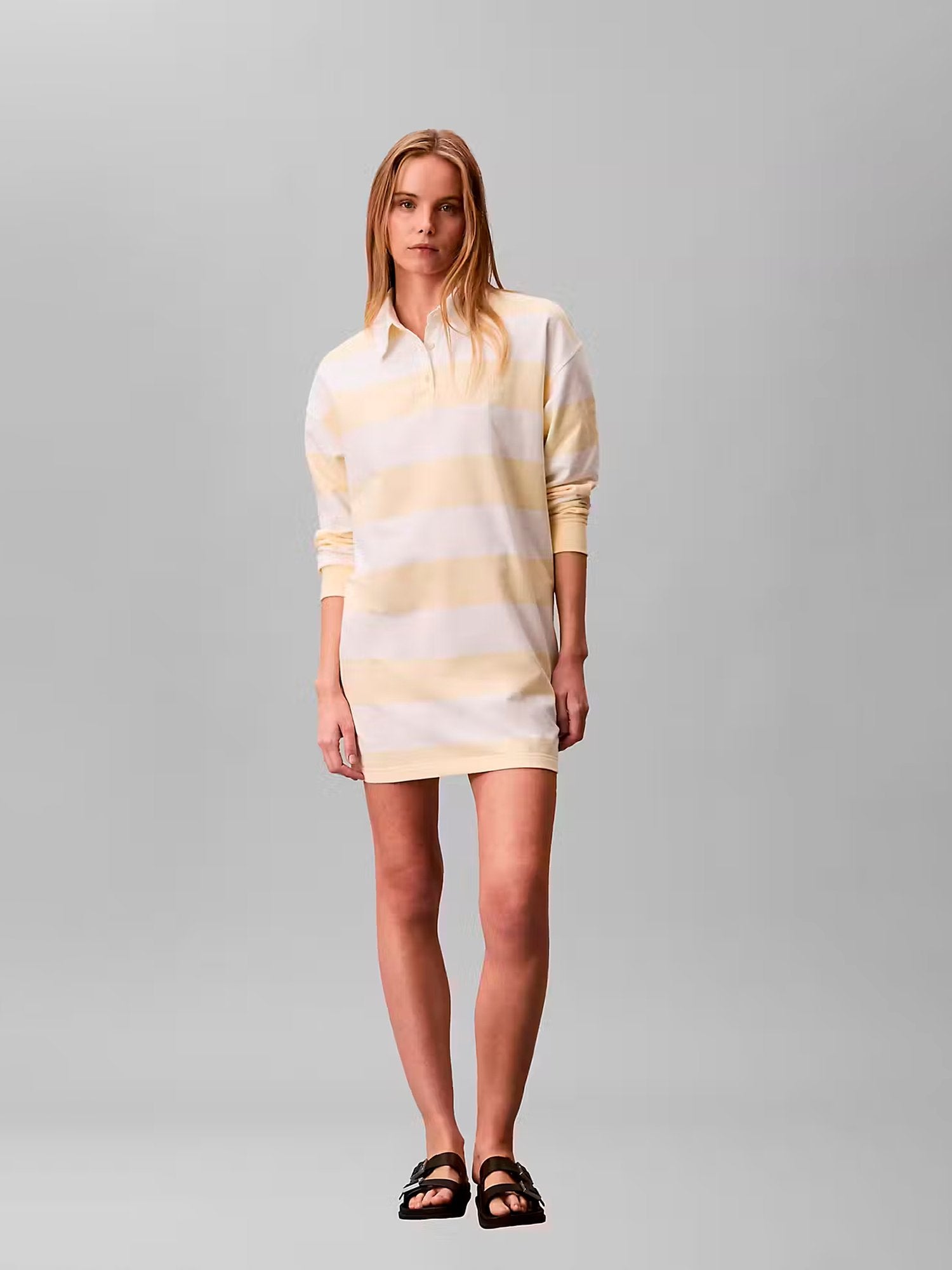 30551 - LS_VARSITY_STRIPE_MINI_POLO_DRES